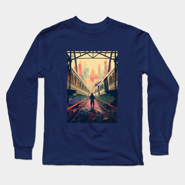 Multiverse Miles Long Sleeve T-Shirt by Retro Travel Design